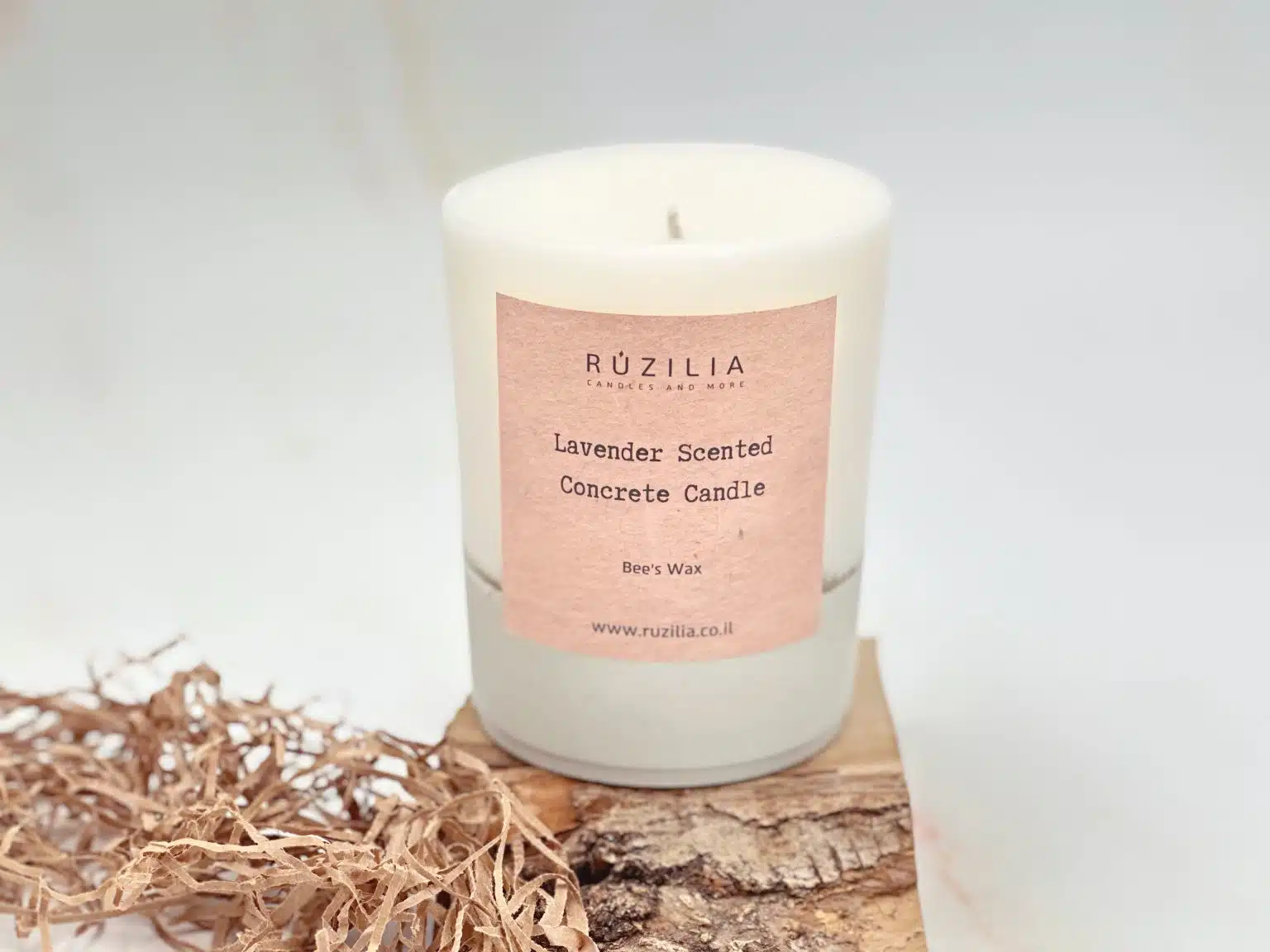 נר יצוק תחתית בטון