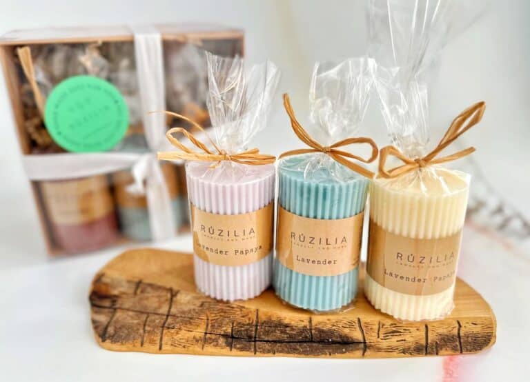 נר יצוק שעוות דבורים