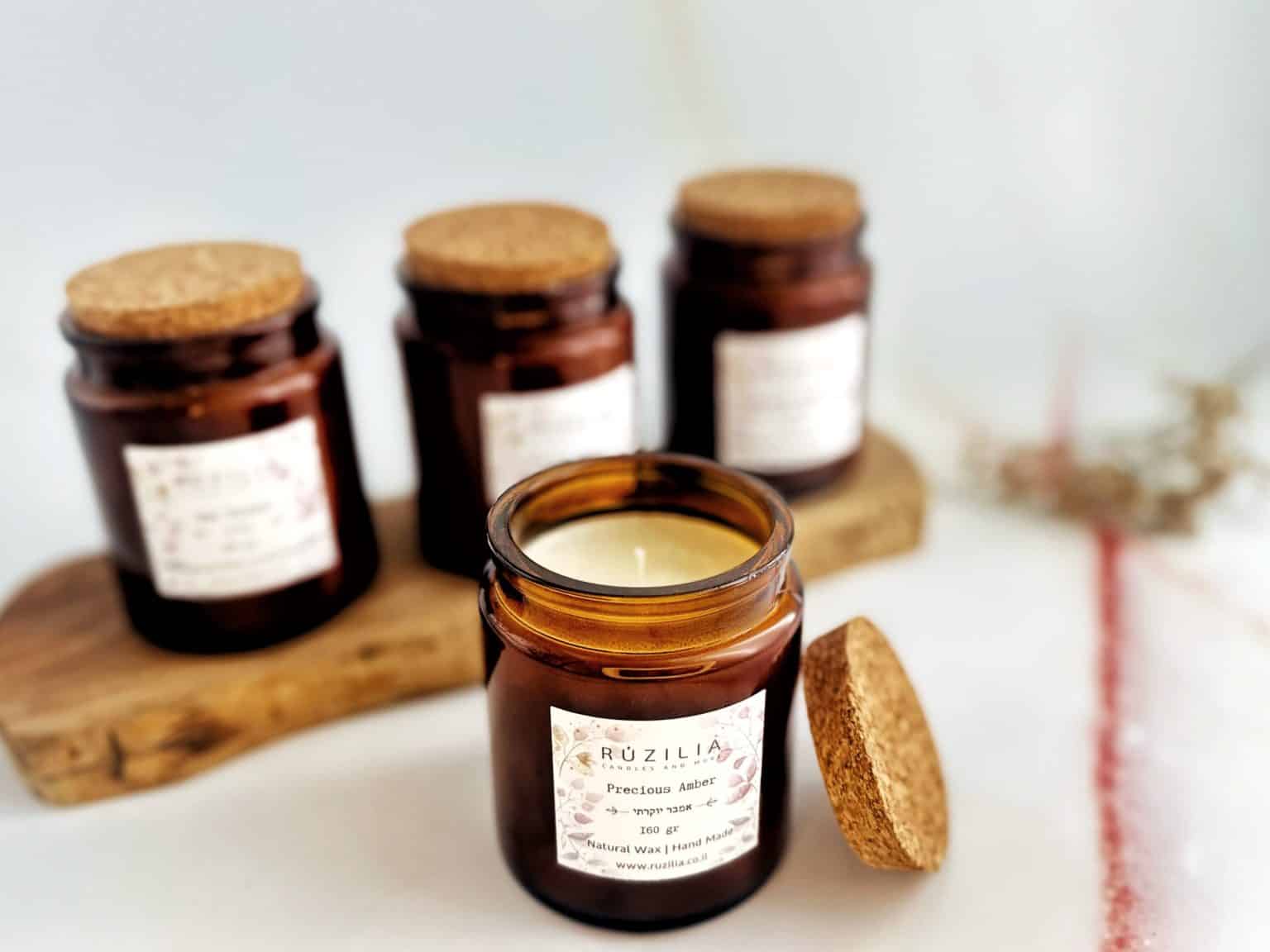 נר בצנצנת חומה