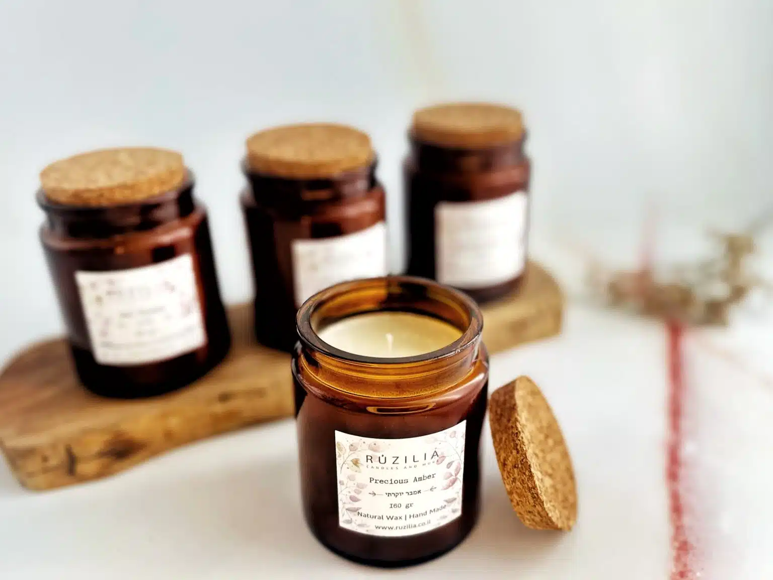 נר בצנצנת חומה