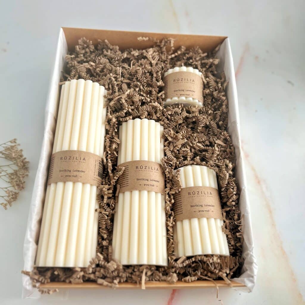 מארז נר יצוק